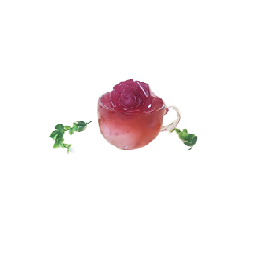 a rose ice frame