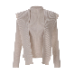 full image Premium pure cashmere100 soft ribbed turtleneck + scarf set-up - Beton beige