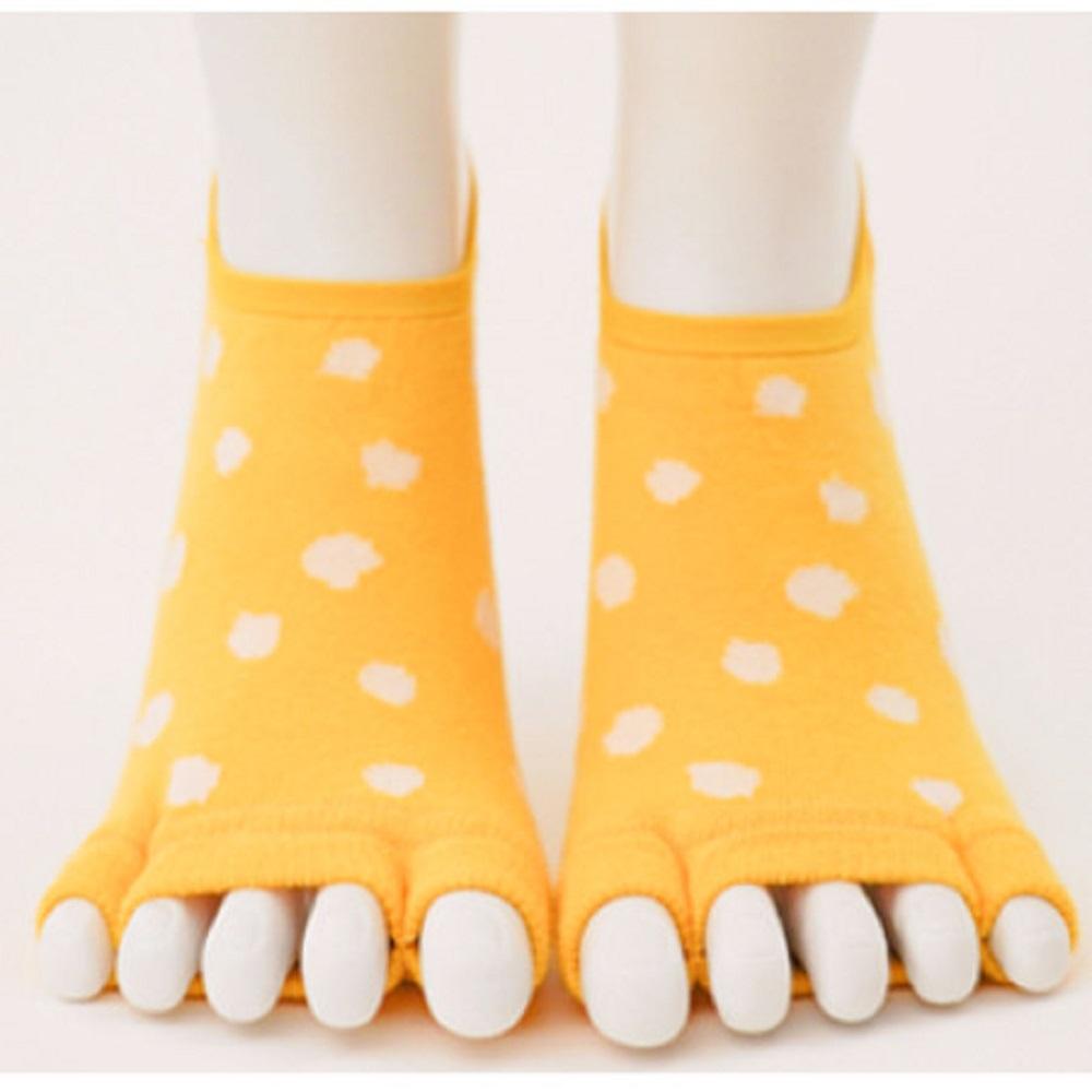 Pilates&Yoga Socks, Open Toe Dot