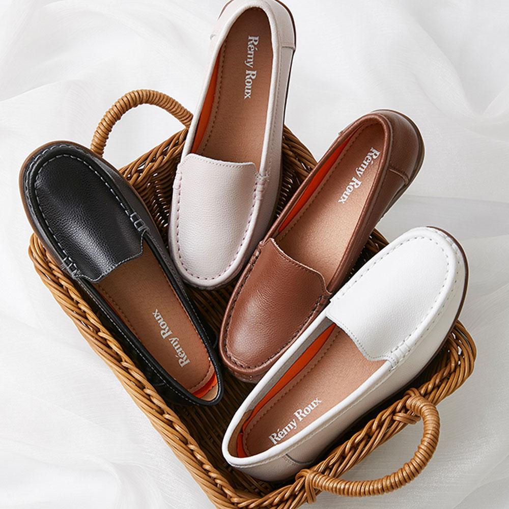 Cushioned Basic Daily Women Comfort Loafers / White, 235